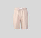 THEODORE Khaki Striped Cotton Shorts, view 2 of 6