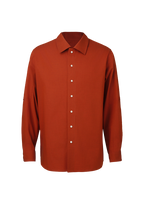 THEODORE Orange Cotton Shirt, view 1 of 6