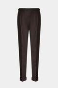 THEODORE Coffee Wool Trousers, view 1 of 5