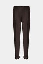 THEODORE Coffee Wool Trousers, view 1 of 5
