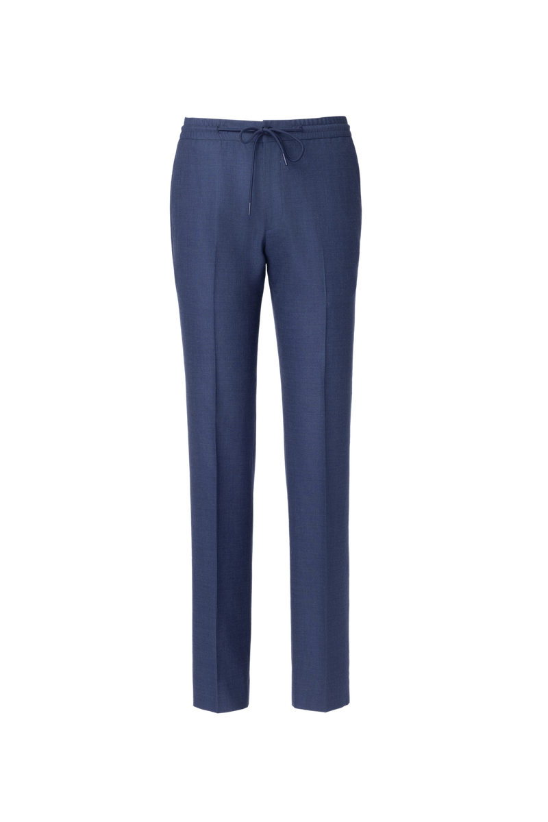 THEODORE Blue Bamboo Trousers, view 1 of 2