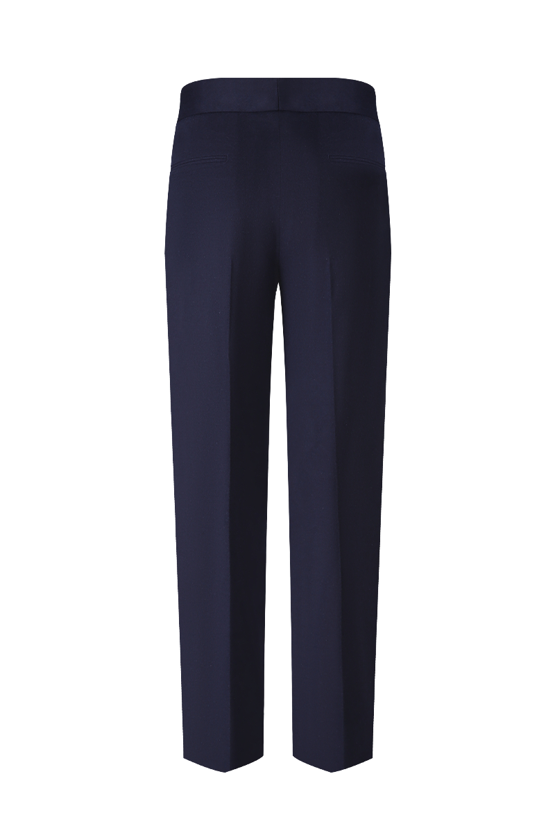 THEODORE Navy Wool Trousers, view 2 of 6