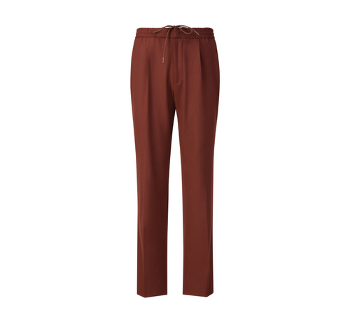 THEODORE Burgundy Wool Trousers, view 2 of 5