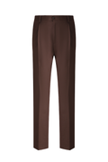 THEODORE Brown Wool Trousers, view 1 of 5