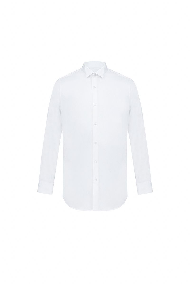 THEODORE White Cotton Shirt, view 1 of 2