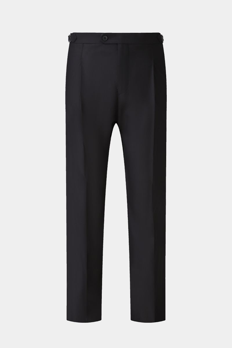 THEODORE Black Wool Trousers, view 1 of 6