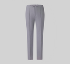 THEODORE Grey Check Nylon Trousers, view 2 of 3