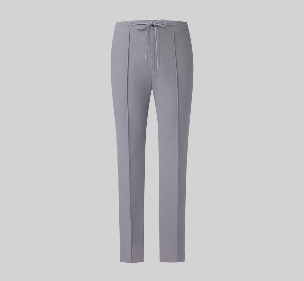 THEODORE Grey Check Nylon Trousers, view 2 of 3