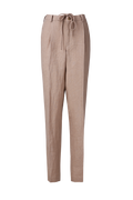 THEODORE Coffee Linen Trousers, view 1 of 5
