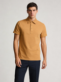 THEODORE The Tavira Caramel Cotton-Blend Polo, view 1 of 2