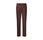 THEODORE Burgundy Polyester Trousers, view 2 of 6