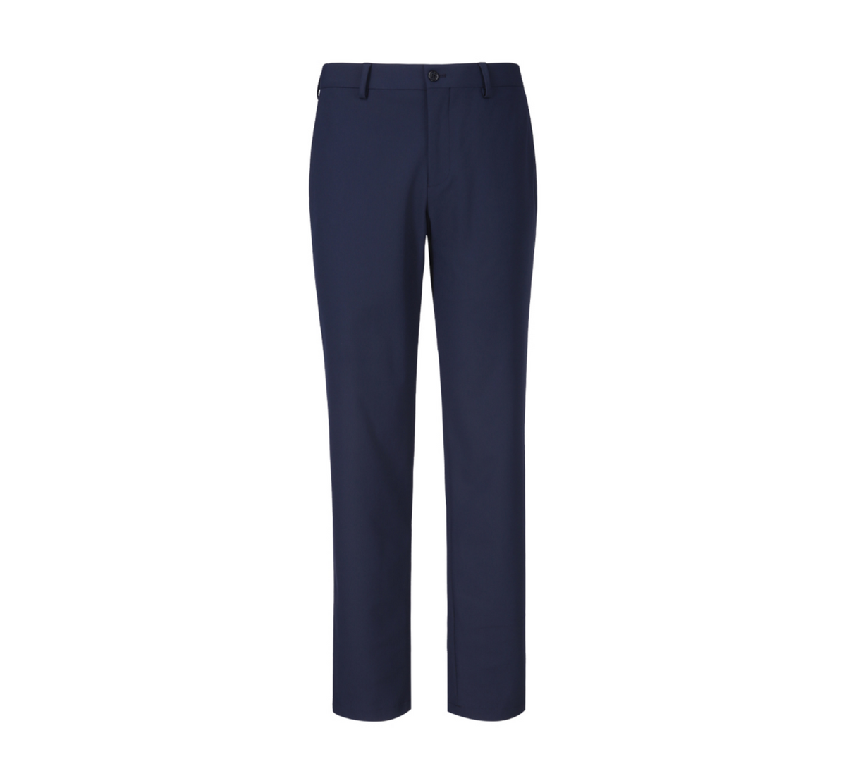 THEODORE Navy Polyester Trousers, view 2 of 6