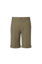 THEODORE Green Wool Shorts, view 1 of 2