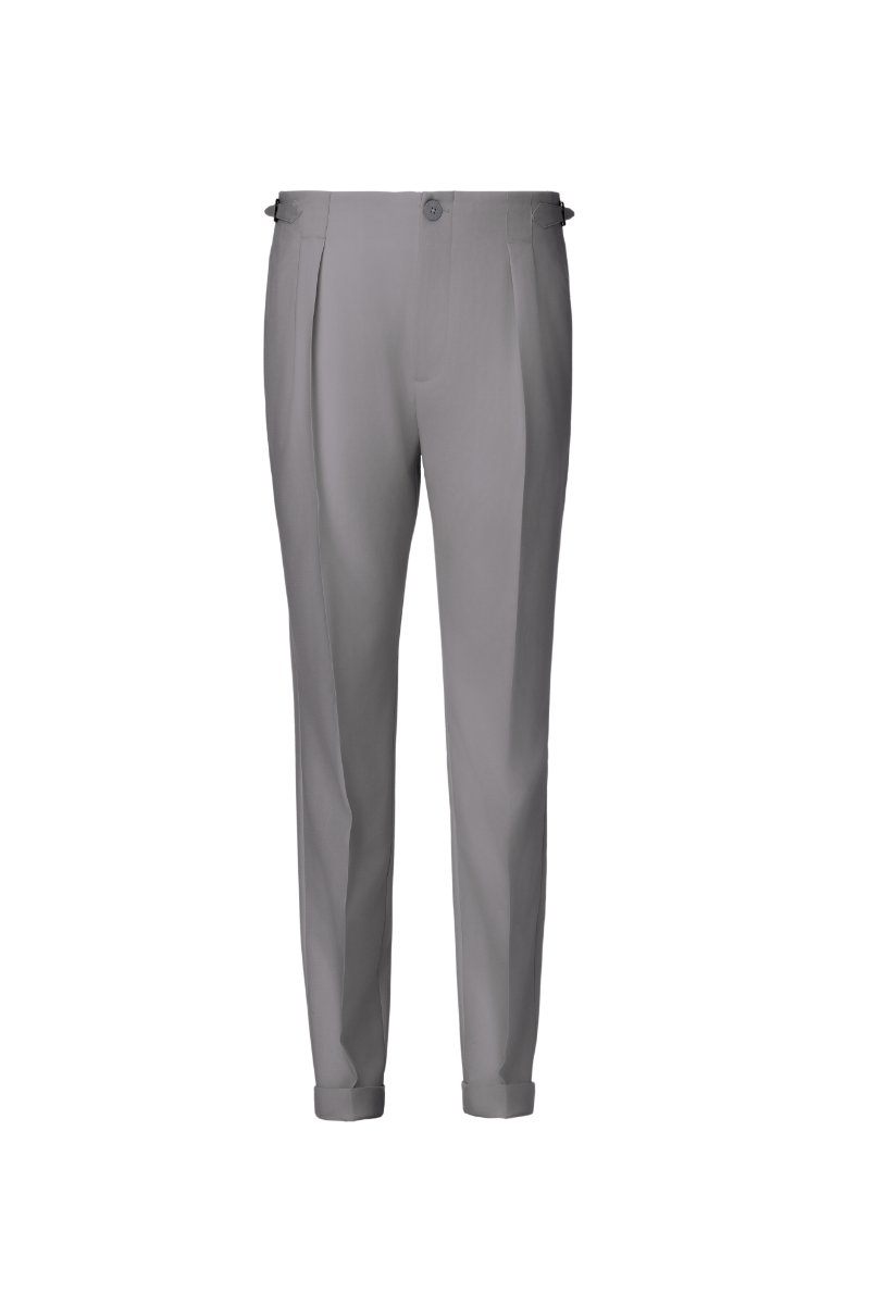 THEODORE Grey Wool Trousers, view 1 of 2