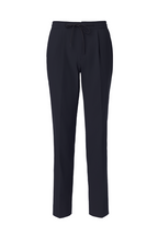 THEODORE Navy Polyester Trousers, view 1 of 2