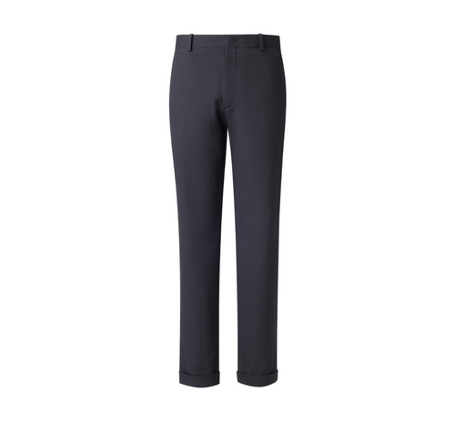 THEODORE Black Check Nylon Trousers, view 2 of 3