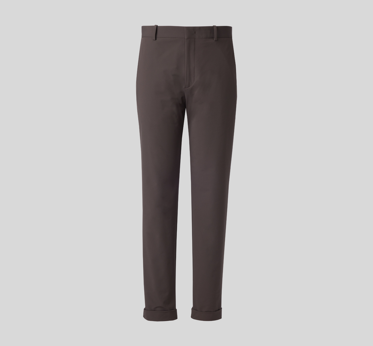 THEODORE Brown Nylon Trousers, view 2 of 3