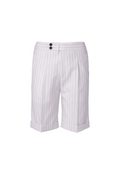 THEODORE White Striped Shorts, view 1 of 2