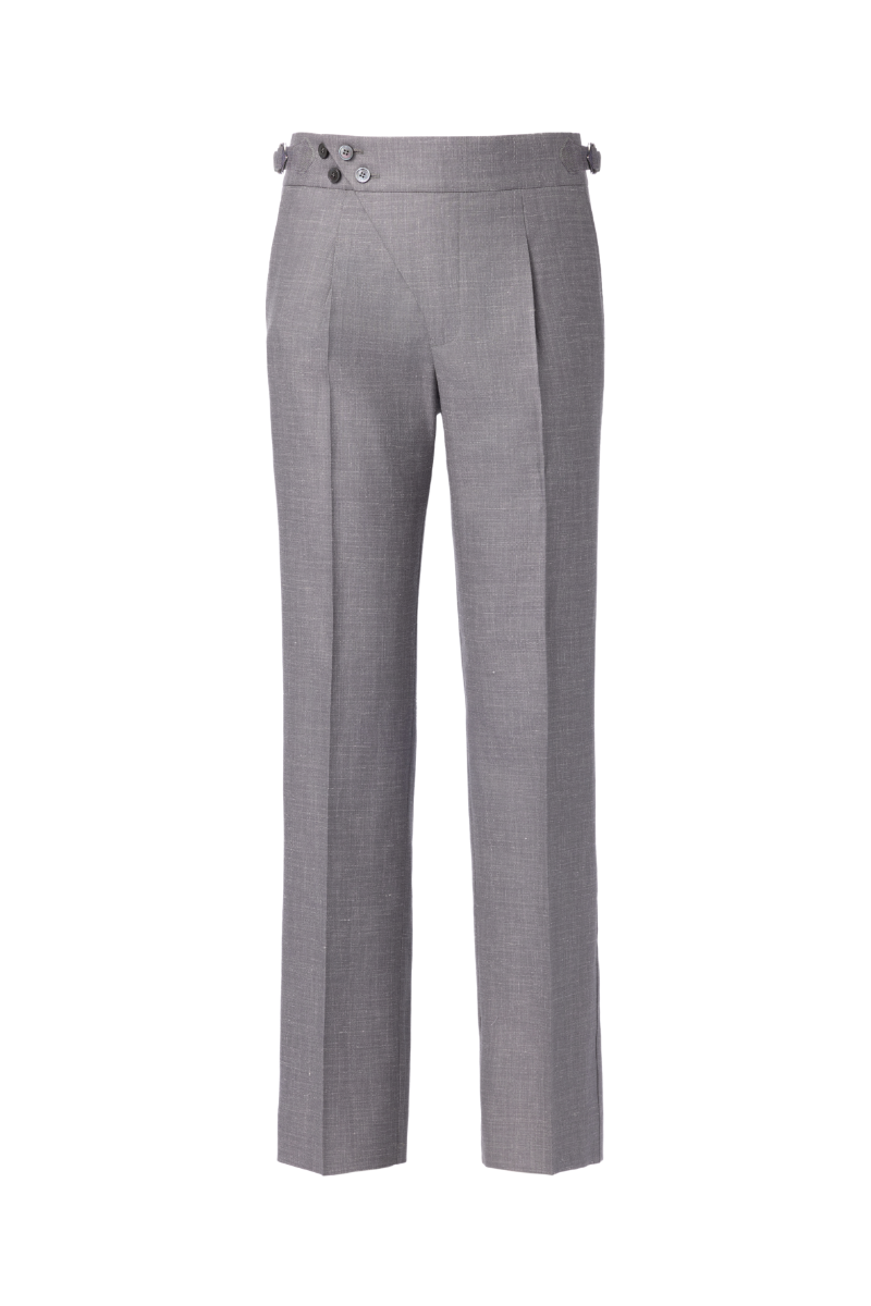 THEODORE Light Grey Wool Trousers, view 1 of 2