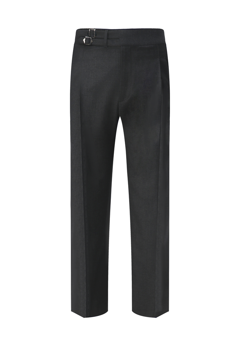 THEODORE Grey Wool Trousers, view 1 of 2