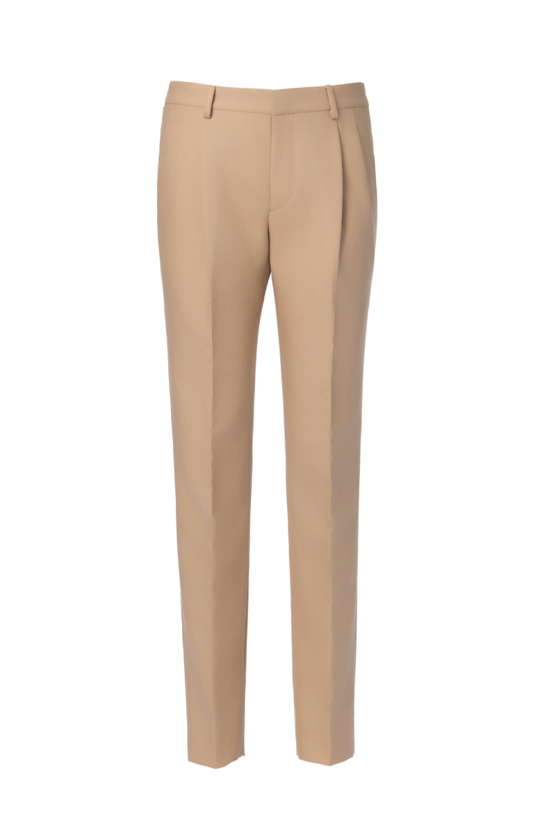 THEODORE Yellow Cotton Trousers, view 1 of 2