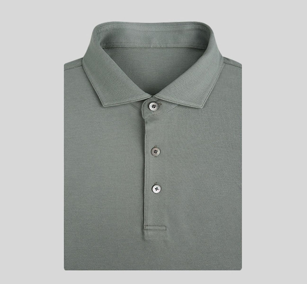 THEODORE The Menorca Sage Blend Polo, view 1 of 2