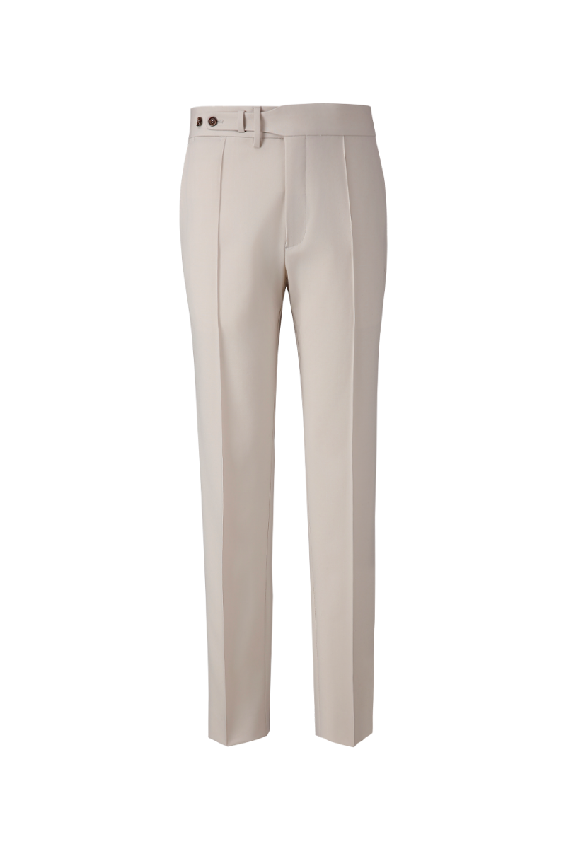 THEODORE Khaki Wool Trousers, view 1 of 6