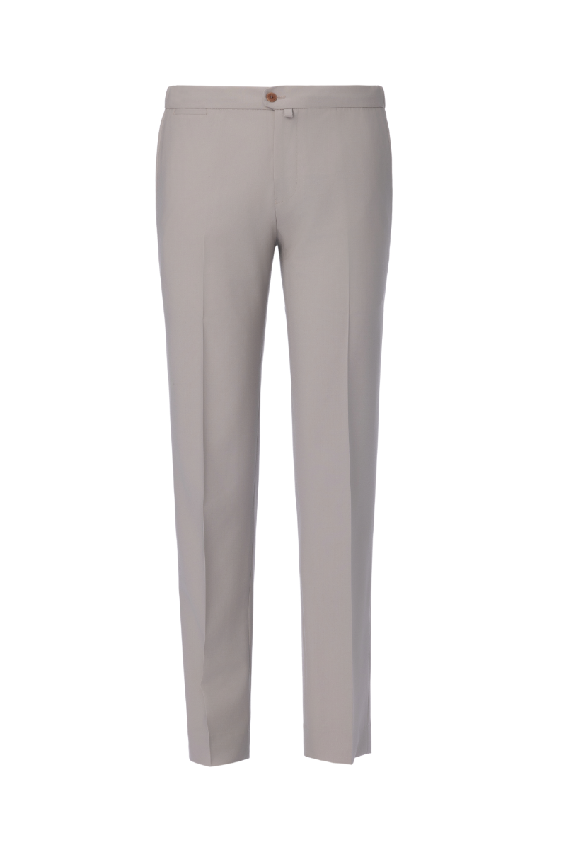 THEODORE Silver Wool Trousers, view 1 of 2