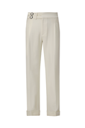 THEODORE White Wool Trousers, view 1 of 2