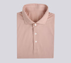 THEODORE The Mallorca Pink Blend Spread-Collar Polo, view 1 of 2