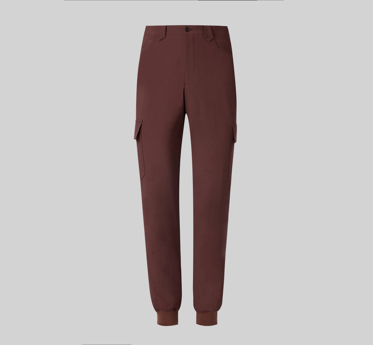 THEODORE Red Check Nylon Trousers, view 2 of 4