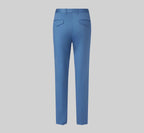 THEODORE Blue Cotton Trousers, view 3 of 3