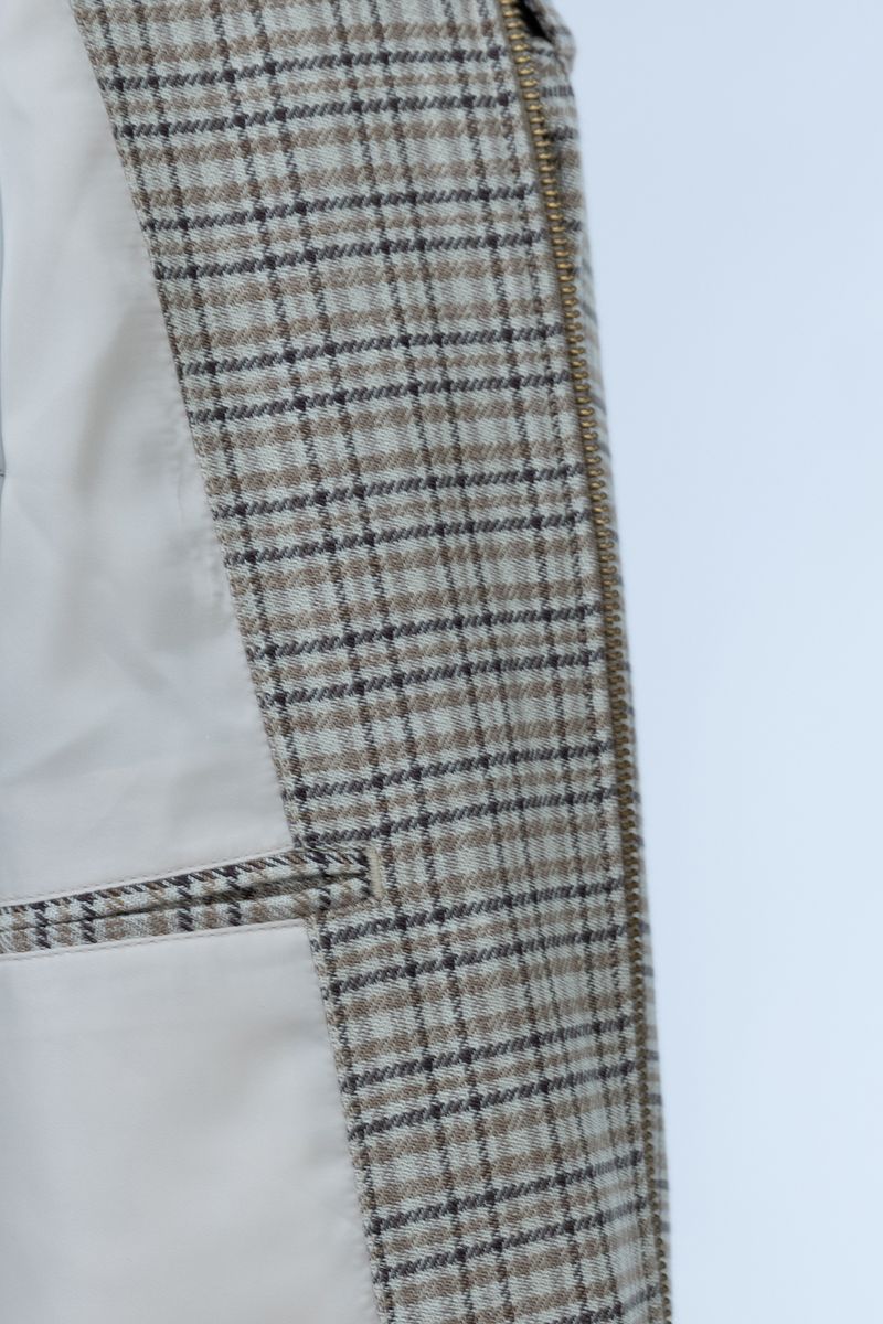 THEODORE Coffee Check Wool Casual Jacket, view 5 of 5