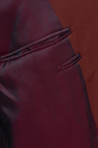 THEODORE Red Wool Overcoat, view 8 of 8