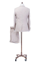 Opal Oasis off-white suit displayed on a mannequin, back view