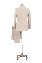 Winter Wheat corduroy suit displayed on a mannequin, back view