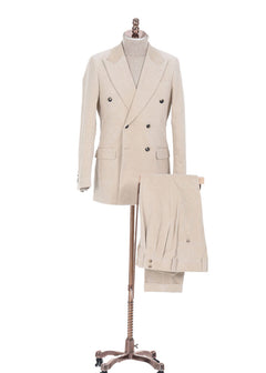 Winter Wheat corduroy suit displayed on a mannequin, front view
