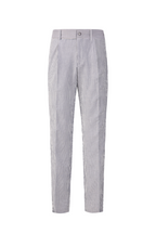 THEODORE Blue Striped Polyester Trousers, view 1 of 4