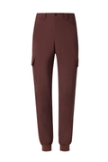 THEODORE Red Check Nylon Trousers, view 1 of 4