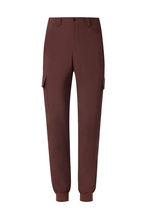 THEODORE Red Check Nylon Trousers, view 1 of 4