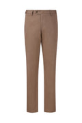 THEODORE Coffee Cotton Trousers, view 1 of 6