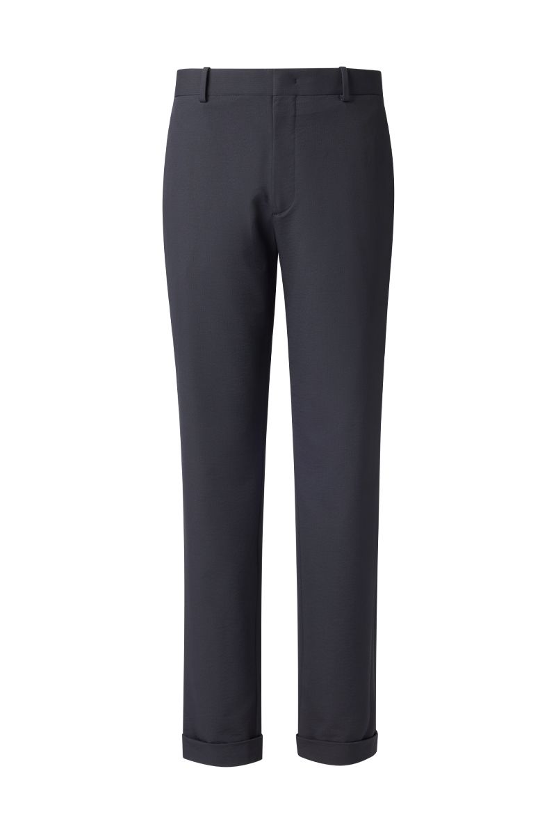 THEODORE Black Check Nylon Trousers, view 1 of 3