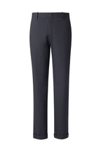 THEODORE Black Check Nylon Trousers, view 1 of 3