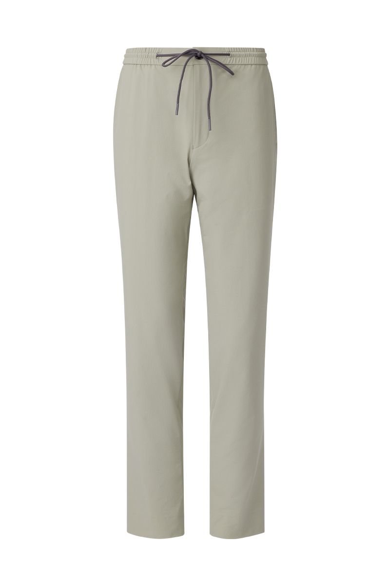 THEODORE Green Check Nylon Trousers, view 1 of 3