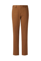 THEODORE Camel Cotton Trousers, view 1 of 3