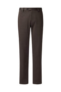 THEODORE Coffee Polyester Trousers, view 1 of 3