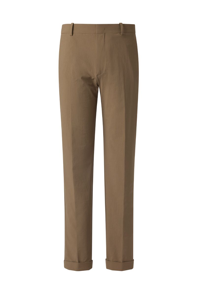 THEODORE Coffee Nylon Trousers, view 1 of 3
