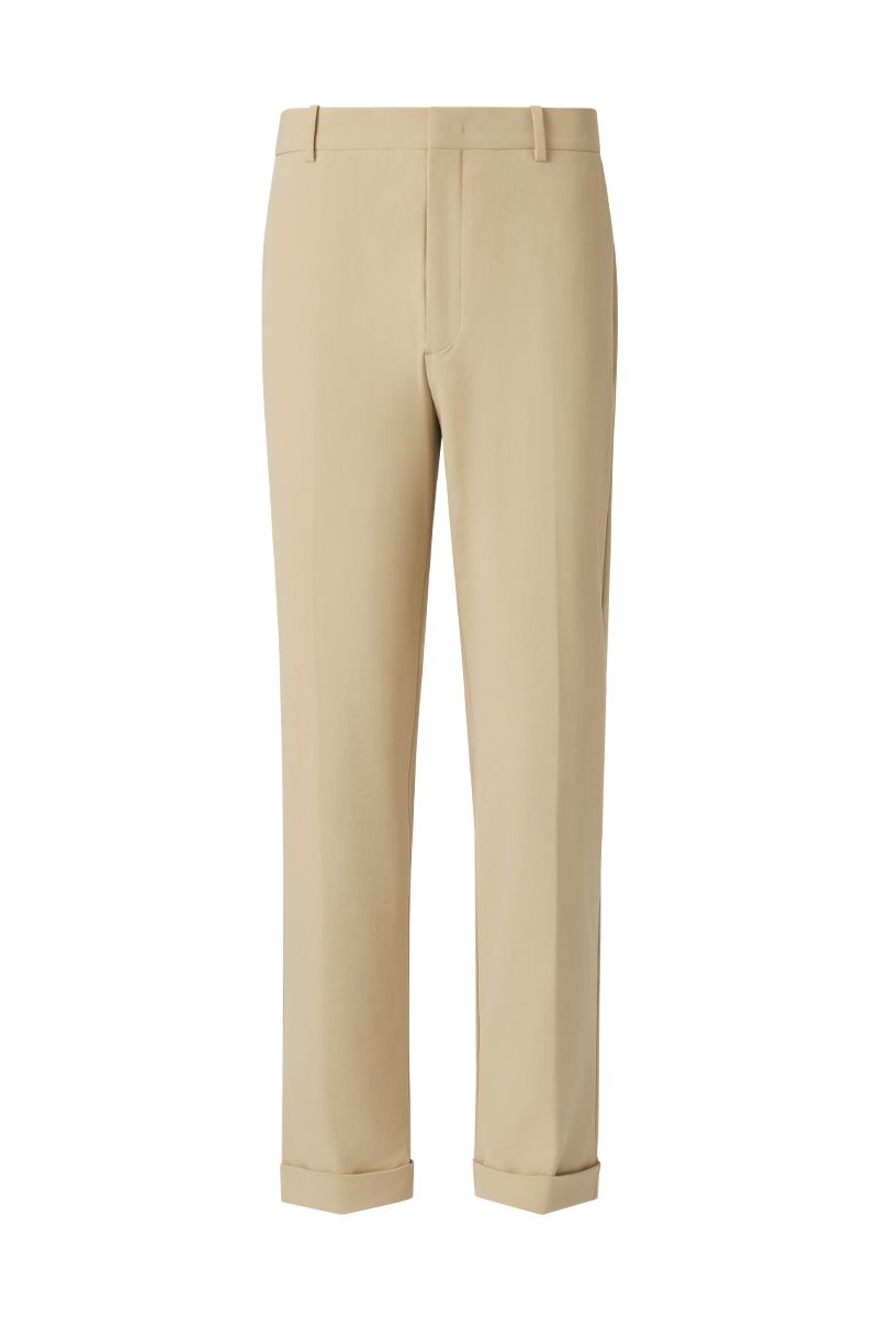 THEODORE Khaki Nylon Trousers, view 1 of 3