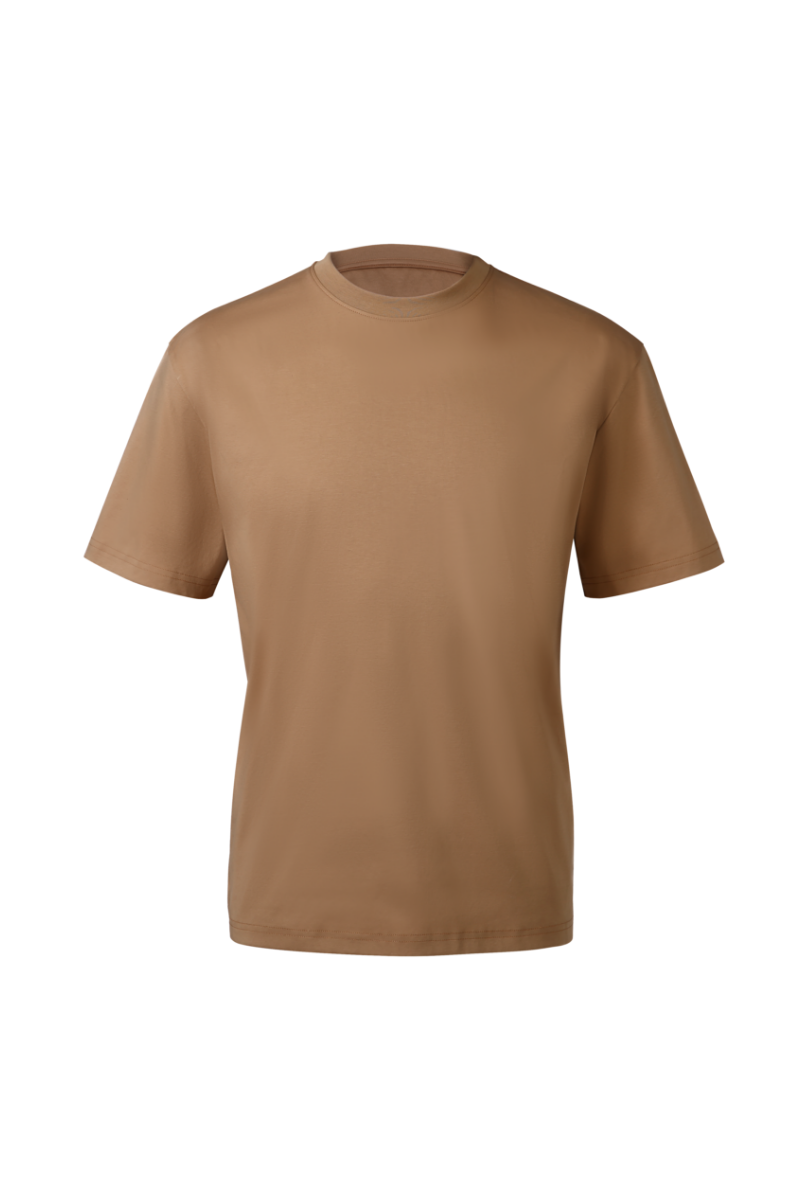 THEODORE Coffee Cotton T-Shirt, view 1 of 7