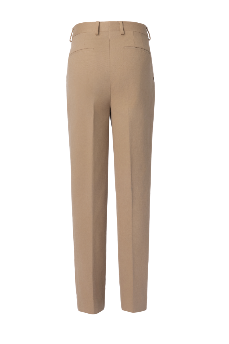 THEODORE Khaki Cotton Trousers, view 2 of 2